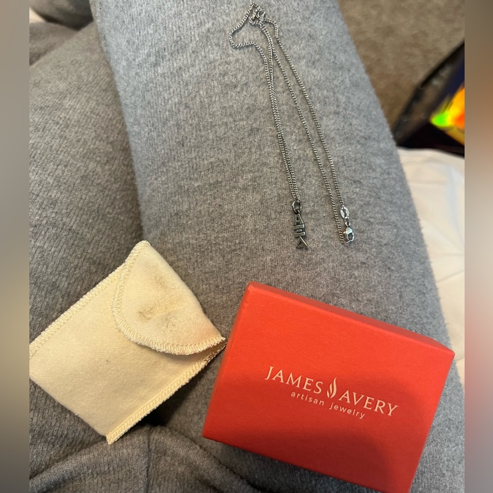 Alpha Xi Delta drop necklace